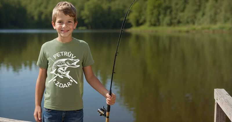 dětské tričko pro rybáře